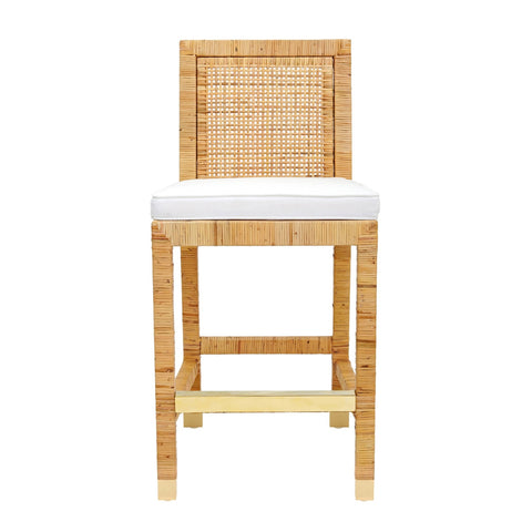 Amara Rattan Performance Fabric Counter Stool Model: TOV-D44149