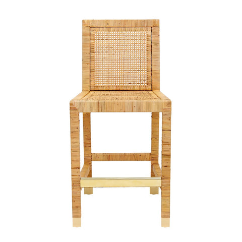 Amara Rattan Performance Fabric Counter Stool Model: TOV-D44149