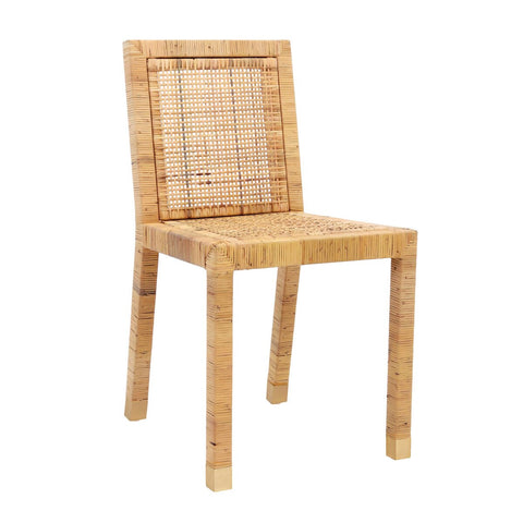 Amara Rattan Performance Fabric Dining Chair Model: TOV-D44150