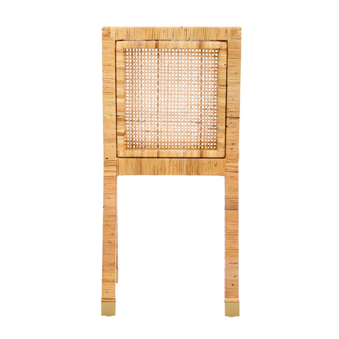 Amara Rattan Performance Fabric Dining Chair Model: TOV-D44150