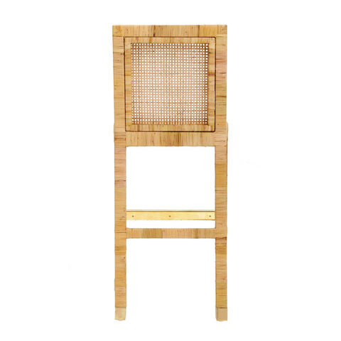 Amara Rattan Performance Fabric Bar Stool Model: TOV-D44151