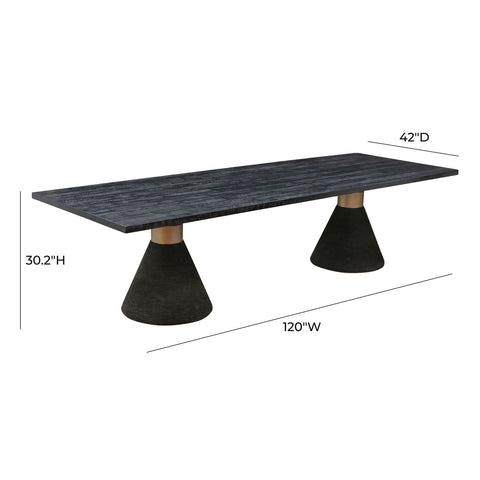 Rishi Black Rope Rectangular Table Model: TOV-D44153