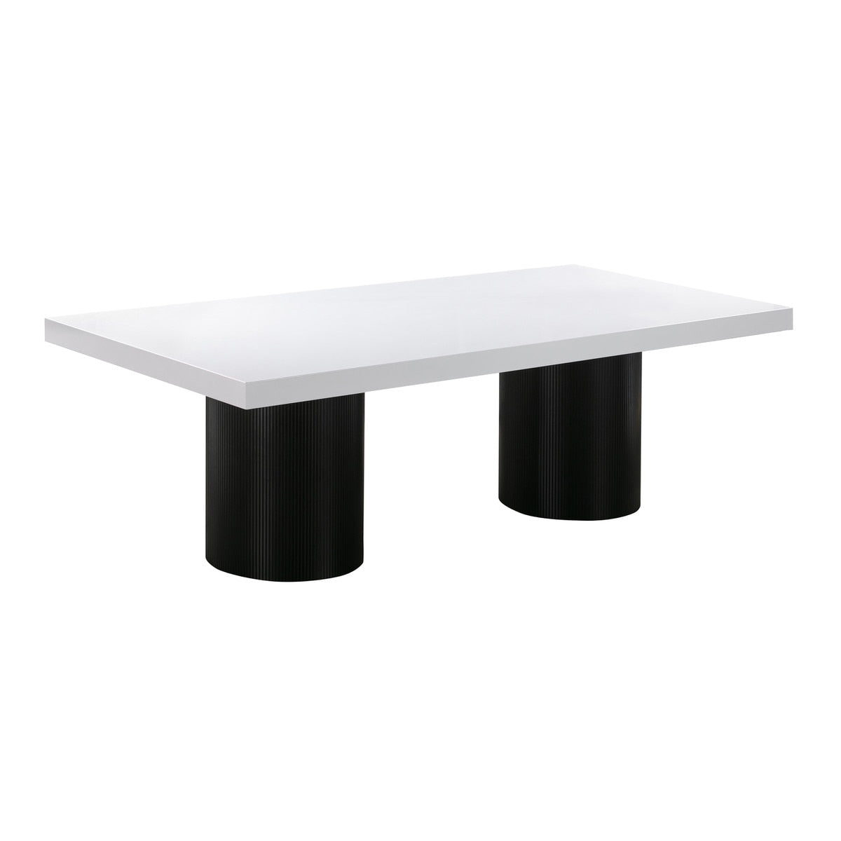 Nova White Lacquer 95" Rectangular Dining Table Model: TOV-D44185