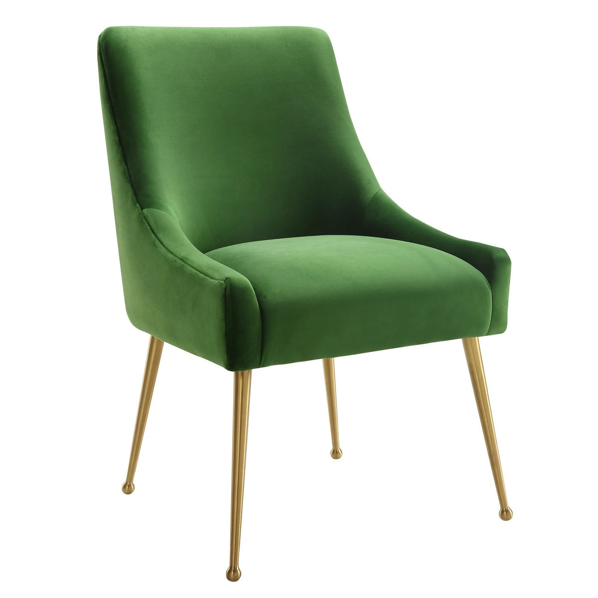 Beatrix Green Velvet Side Chair Model: TOV-D46