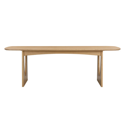 Cybill Natural Ash 94" Rectangular Dining Table Model: TOV-D54219