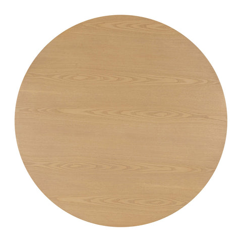 Akiba Natural Ash & Rattan 47" Round Dining Table Model: TOV-D54221
