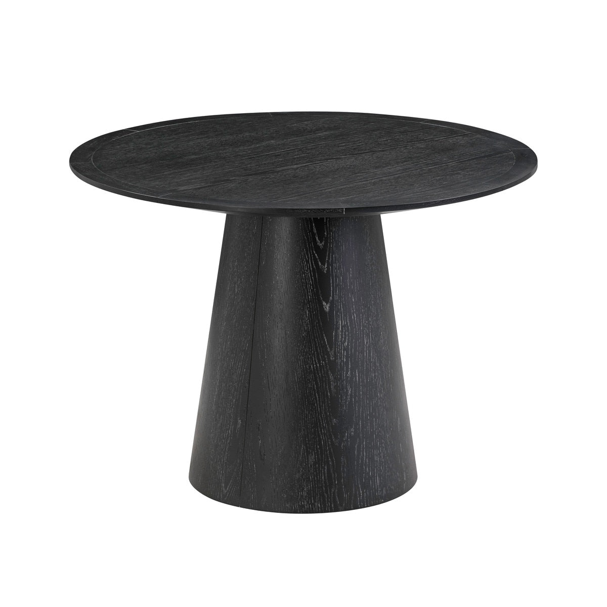 Sahara Black Oak 41" Round Dining Table Model: TOV-D54225