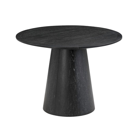 Sahara Black Oak 41" Round Dining Table Model: TOV-D54225