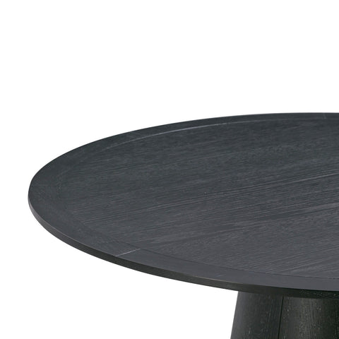 Sahara Black Oak 41" Round Dining Table Model: TOV-D54225