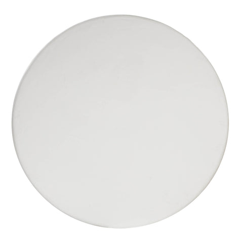 Elika White Faux Plaster Round Dining Table Model: TOV-D54232