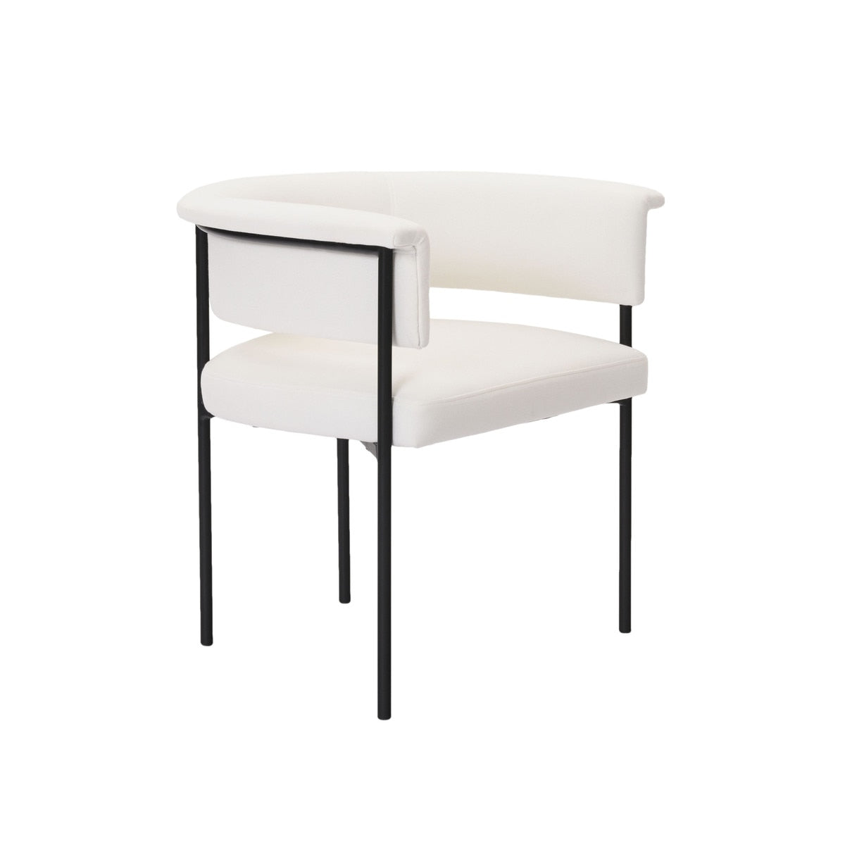 Taylor Cream Performance Linen Dining Chair Model: TOV-D54239