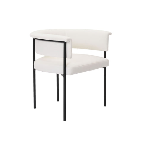 Taylor Cream Performance Linen Dining Chair Model: TOV-D54239