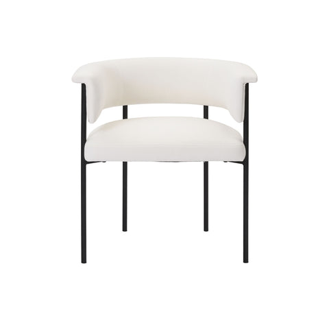 Taylor Cream Performance Linen Dining Chair Model: TOV-D54239