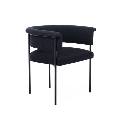 Taylor Black Performance Linen Dining Chair Model: TOV-D54240