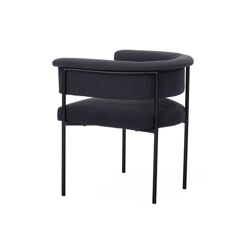 Taylor Black Performance Linen Dining Chair Model: TOV-D54240
