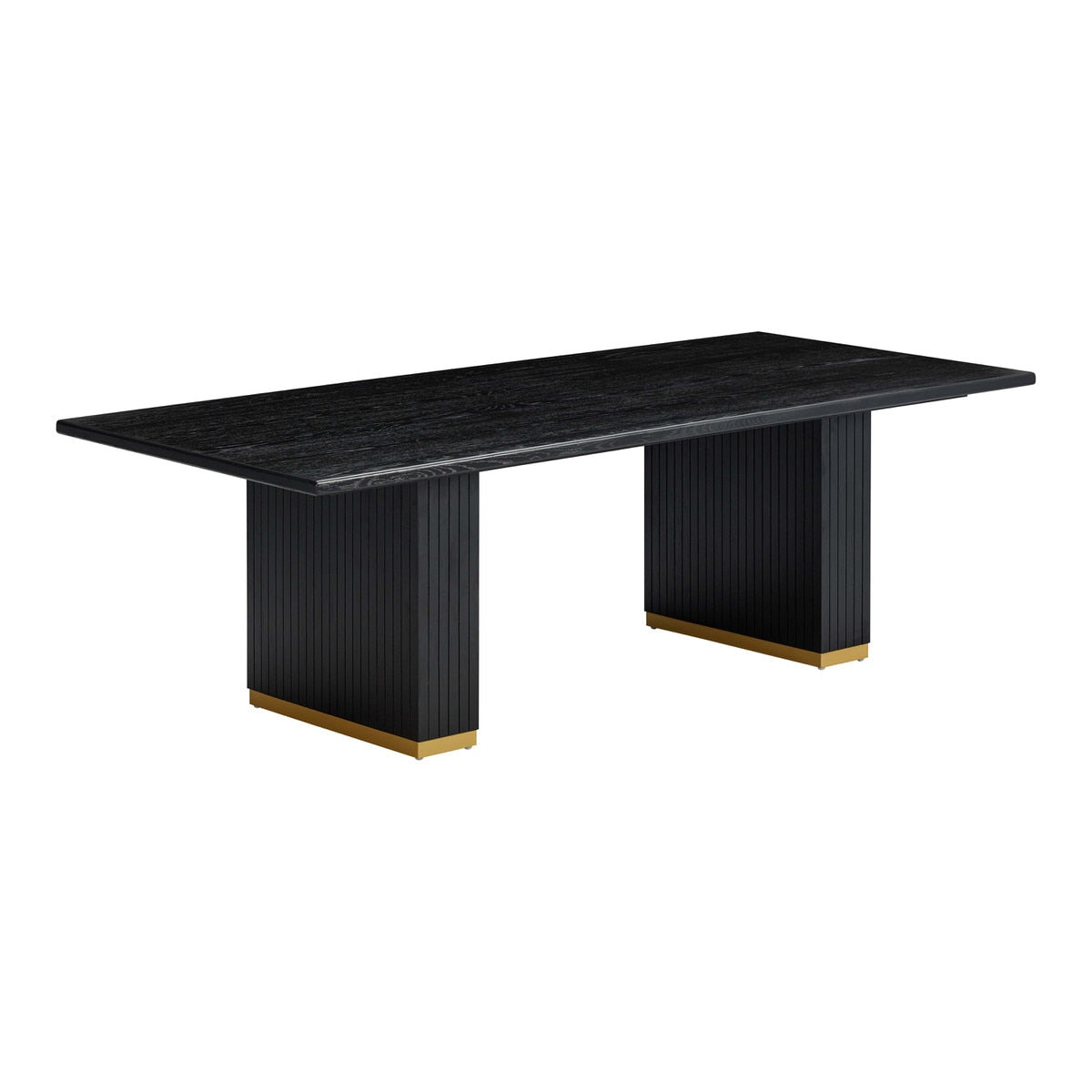 Chelsea Black Oak Rectangular Dining Table Model: TOV-D54264
