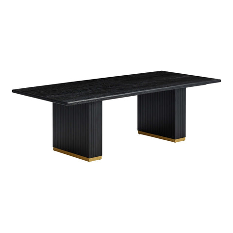 Chelsea Black Oak Rectangular Dining Table Model: TOV-D54264