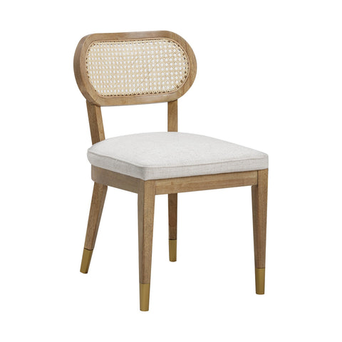 Cosette Natural Performance Linen Dining Chair Model: TOV-D54265