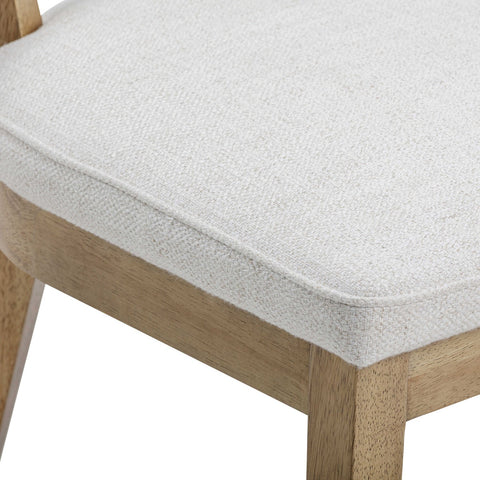 Cosette Natural Performance Linen Dining Chair Model: TOV-D54265