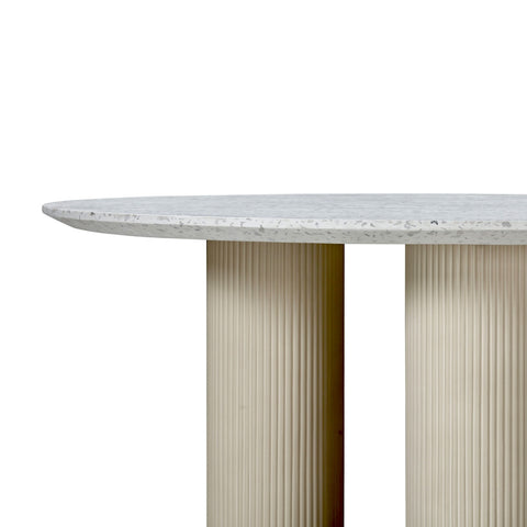 Parcino Terrazzo Concrete Indoor / Outdoor 47" Round Dining Table Model: TOV-D54289