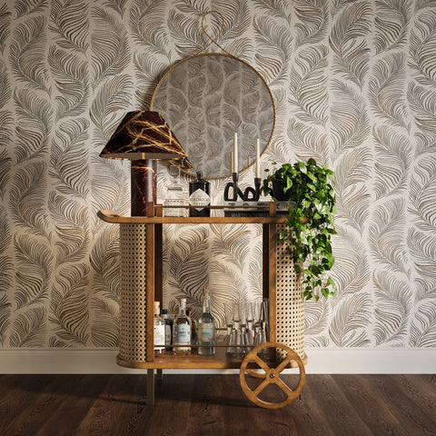 Yuma Natural Rattan Bar Cart Model: TOV-D54299