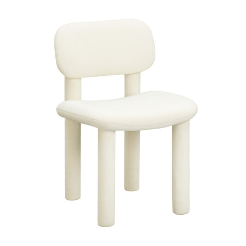 Elise Ivory White Performance Velvet Dining Chair Model: TOV-D54332
