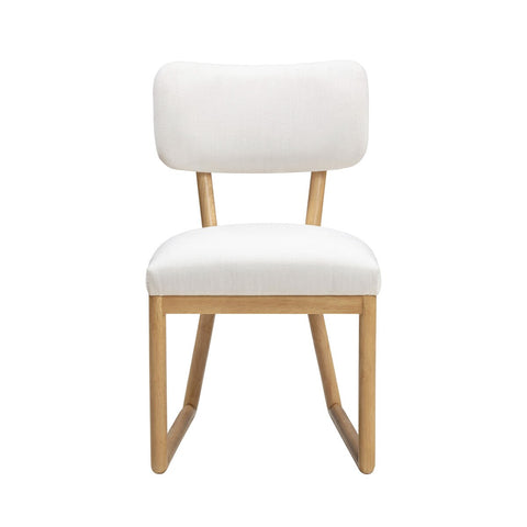 Bobbie Cream Performance Upcycled Fabric Dining Chair Model: TOV-D54337