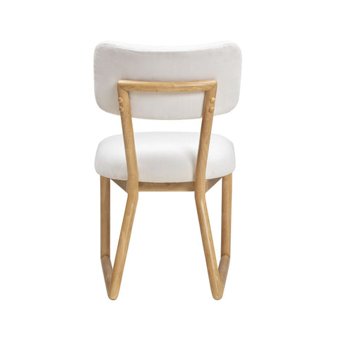 Bobbie Cream Performance Upcycled Fabric Dining Chair Model: TOV-D54337