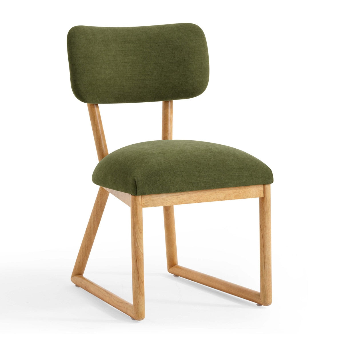 Bobbie Green Performance Upcycled Fabric Dining Chair Model: TOV-D54338