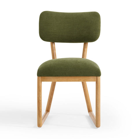 Bobbie Green Performance Upcycled Fabric Dining Chair Model: TOV-D54338