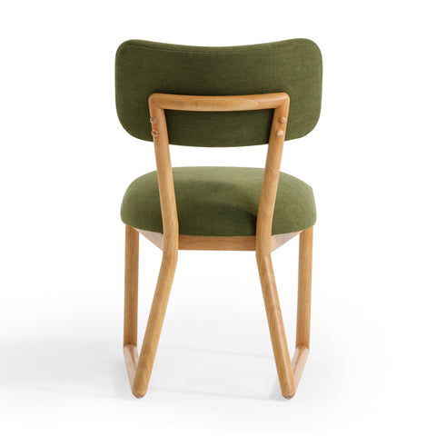 Bobbie Green Performance Upcycled Fabric Dining Chair Model: TOV-D54338