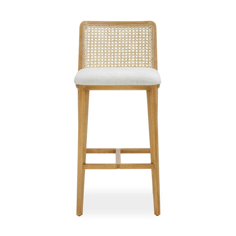 Gerri Performance Tweed and Rattan Counter Stool Model: TOV-D54381