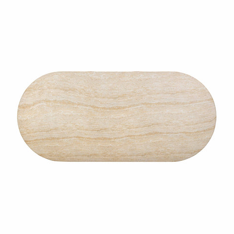 Brut Travertine Pattern Indoor/Outdoor Dining Table Model: TOV-D54407