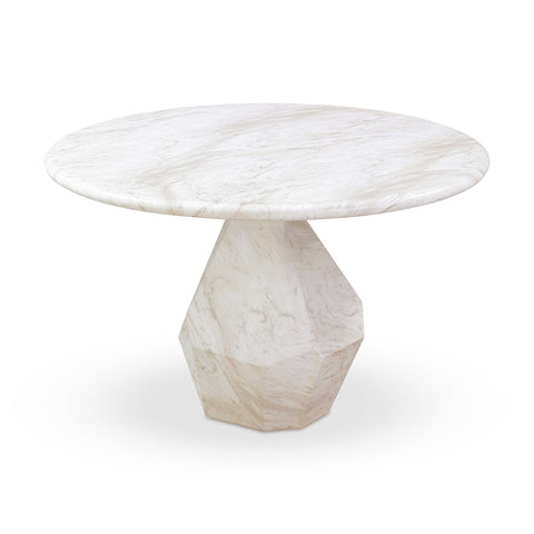 Esme Faux Marble Indoor / Outdoor 48" Round Dining Table Model: TOV-D54416