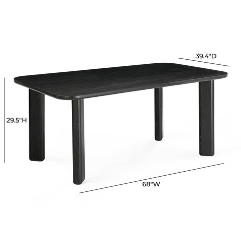 Jodie Black 68" Dining Table Model: TOV-D54422