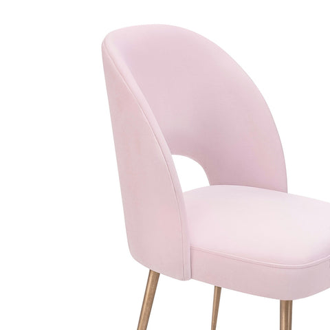 Swell Blush Velvet Chair Model: TOV-D61
