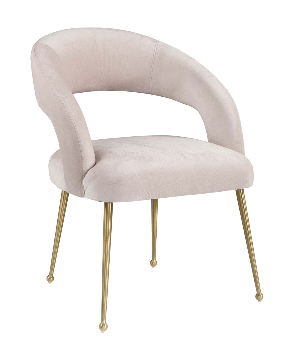 Rocco Blush Velvet Dining Chair Model: TOV-D6187