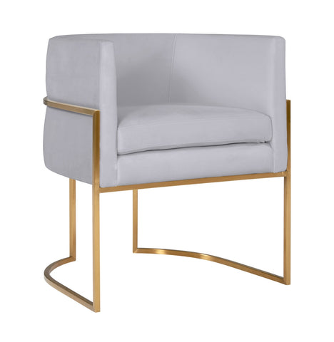 Giselle Grey Velvet Dining Chair - Gold Frame By Inspire Me! Home Decor Model: TOV-D6301