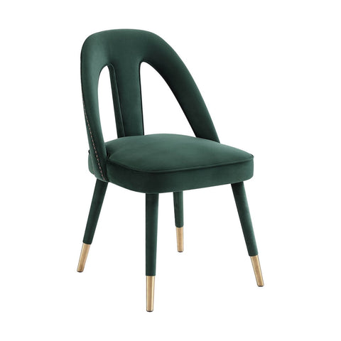 Petra Forest Green Velvet Side Chair Model: TOV-D6364