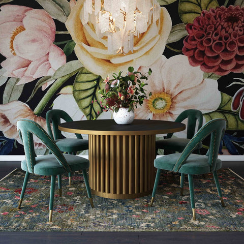 Petra Forest Green Velvet Side Chair Model: TOV-D6364