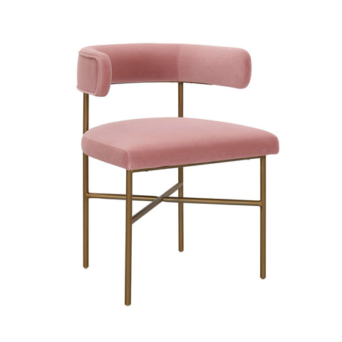 Kim Velvet Chair in Blush Model: TOV-D6432