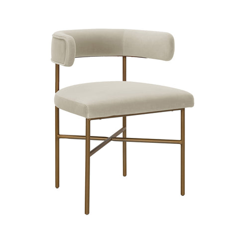 Kim Velvet Chair in Cream Model: TOV-D6433