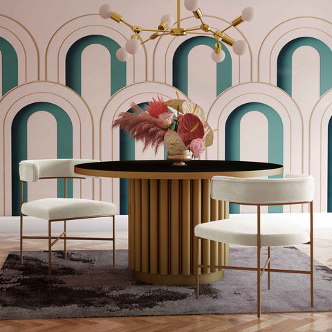 Kim Velvet Chair in Cream Model: TOV-D6433