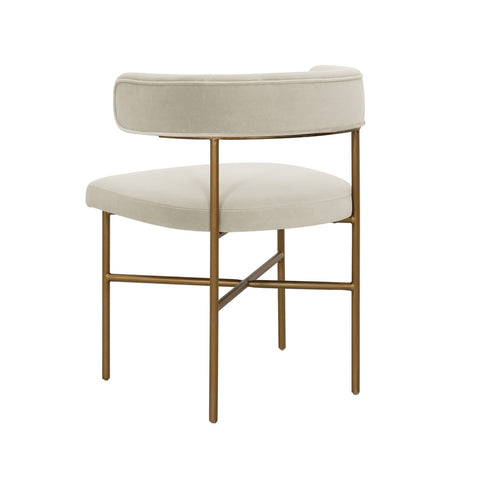Kim Velvet Chair in Cream Model: TOV-D6433