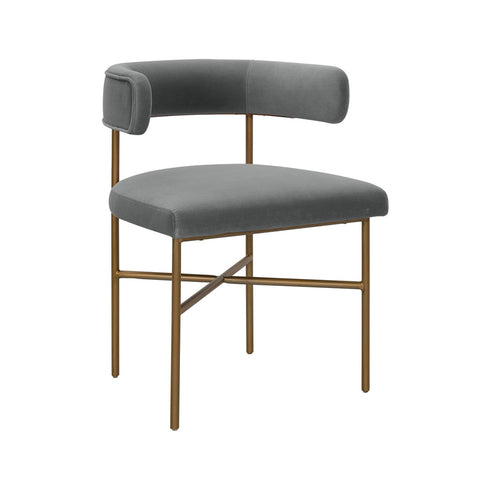 Kim Velvet Chair in Grey Model: TOV-D6434