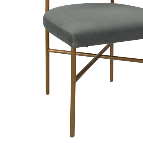 Kim Velvet Chair in Grey Model: TOV-D6434