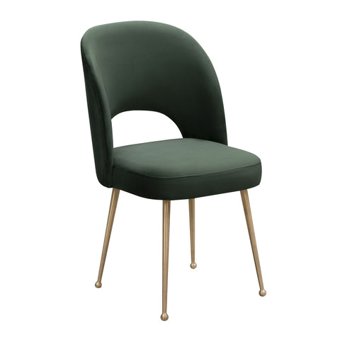 Swell Forest Green Velvet Chair Model: TOV-D6486