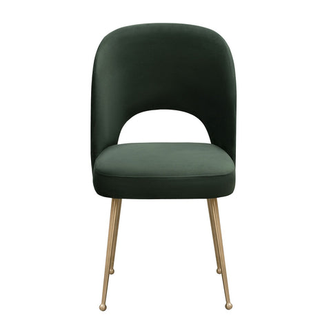 Swell Forest Green Velvet Chair Model: TOV-D6486