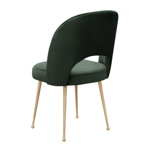 Swell Forest Green Velvet Chair Model: TOV-D6486