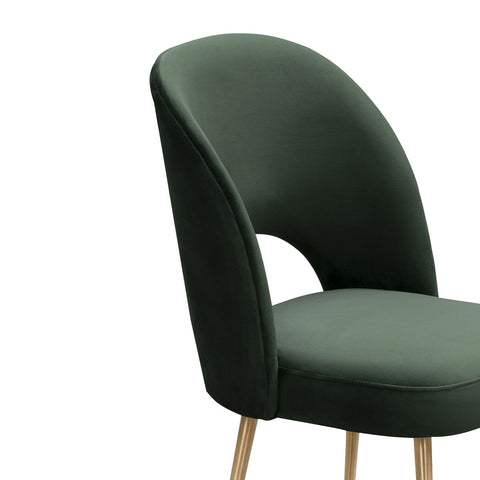 Swell Forest Green Velvet Chair Model: TOV-D6486